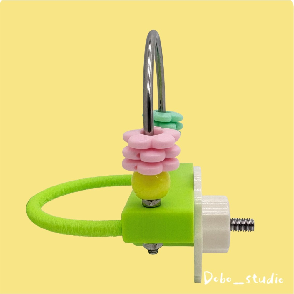 鳥我一下好嗎🍀花朵防滑站台 花朵站台 小型鳥專用 鸚鵡攀爬 啃咬磨嘴 虎皮鸚鵡 玄鳳 花朵玩具 PLA 不鏽鋼 壓克力-細節圖3