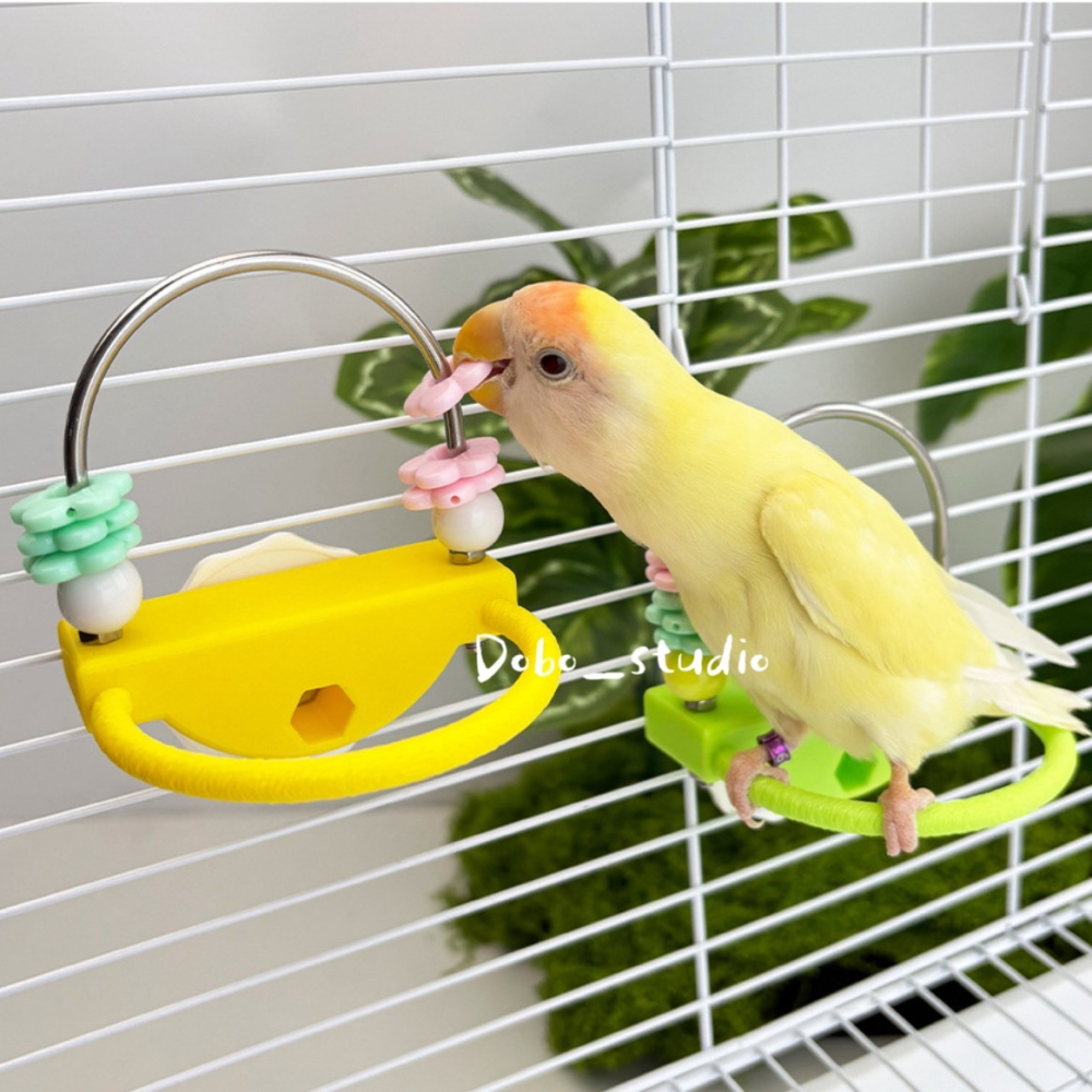 鳥我一下好嗎🍀花朵防滑站台 花朵站台 小型鳥專用 鸚鵡攀爬 啃咬磨嘴 虎皮鸚鵡 玄鳳 花朵玩具 PLA 不鏽鋼 壓克力-細節圖7