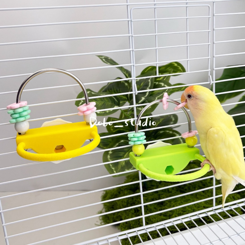 鳥我一下好嗎🍀花朵防滑站台 花朵站台 小型鳥專用 鸚鵡攀爬 啃咬磨嘴 虎皮鸚鵡 玄鳳 花朵玩具 PLA 不鏽鋼 壓克力-細節圖8