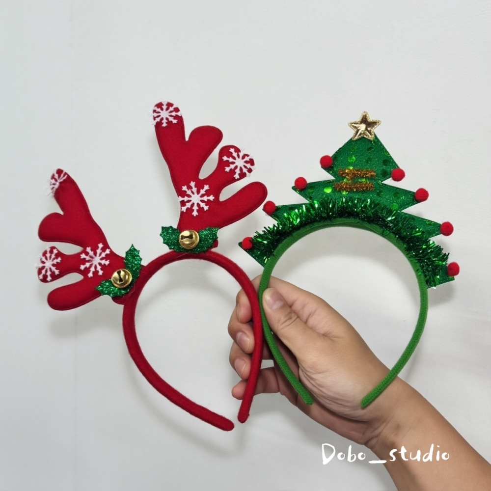 鳥我一下好嗎🍀聖誕娛樂髮箍 聖誕髮箍 聖誕節髮飾 聖誕節必備 派對髮箍 聖誕樹 聖誕頭飾 耶誕節 麋鹿 聖誕派對造型髮-細節圖4