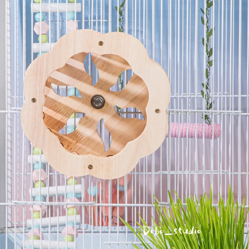 鳥我一下好嗎🍀鸚鵡跑跑輪 鸚鵡滾輪 鸚鵡攀爬架 鸚鵡遊戲架 木質滾輪玩具 虎皮鸚鵡 文鳥 鸚鵡放風玩具 鸚鵡體能訓練-細節圖4