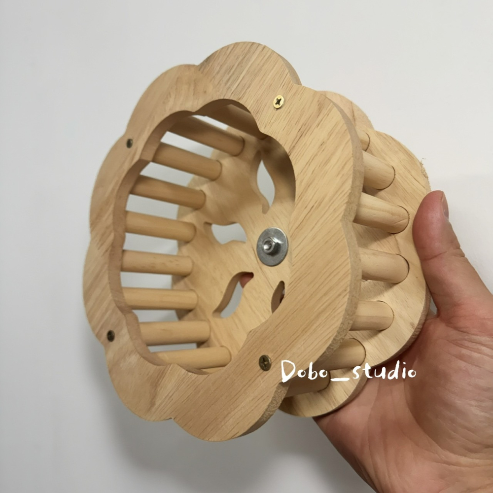 鳥我一下好嗎🍀鸚鵡跑跑輪 鸚鵡滾輪 鸚鵡攀爬架 鸚鵡遊戲架 木質滾輪玩具 虎皮鸚鵡 文鳥 鸚鵡放風玩具 鸚鵡體能訓練-細節圖5