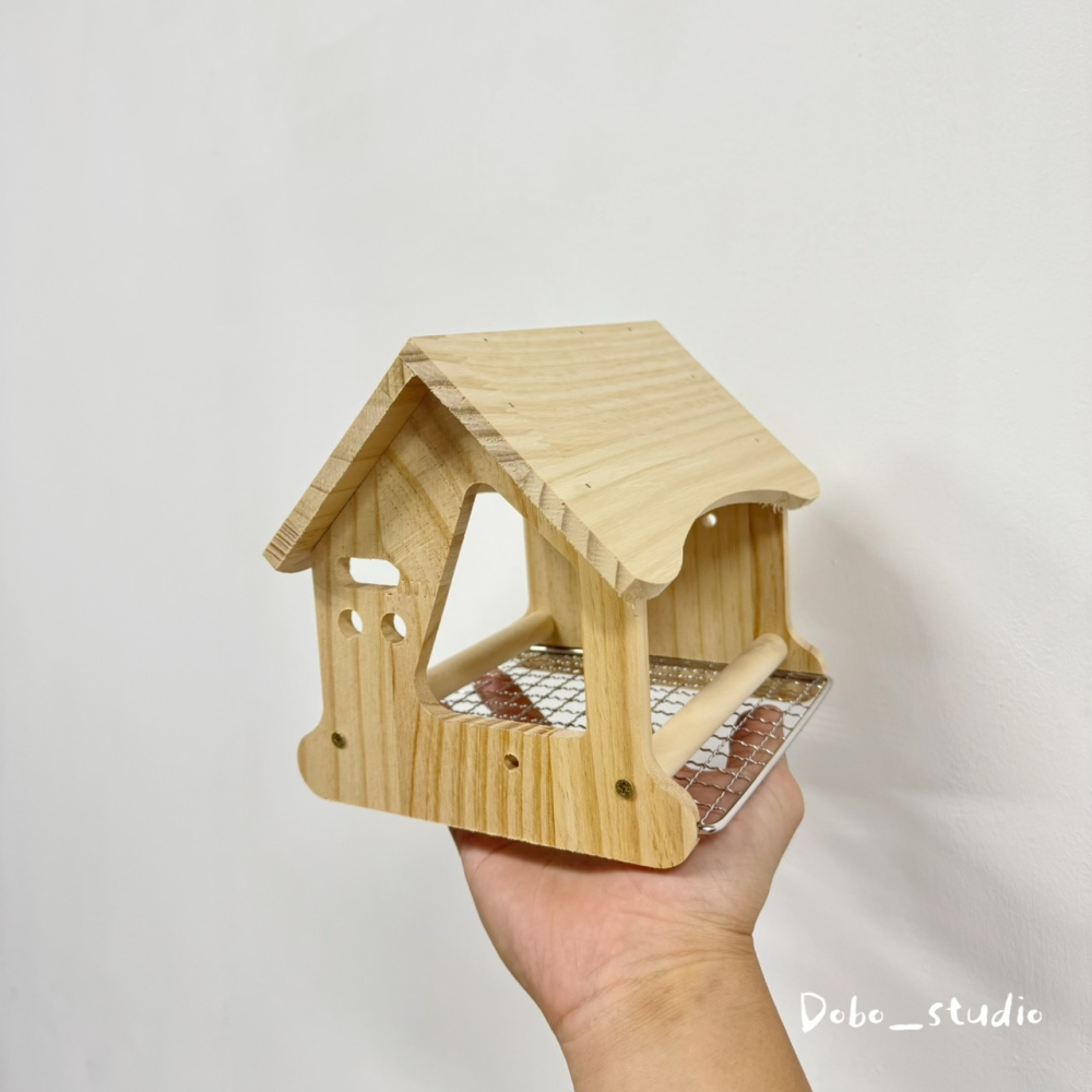 鳥我一下好嗎🍀小寵快樂木屋 鳥用木屋 鳥用站架 鸚鵡休息木窩 鸚鵡放風 橫斑鸚鵡 金絲雀 太平洋鸚鵡 松鼠 倉鼠休息-細節圖2