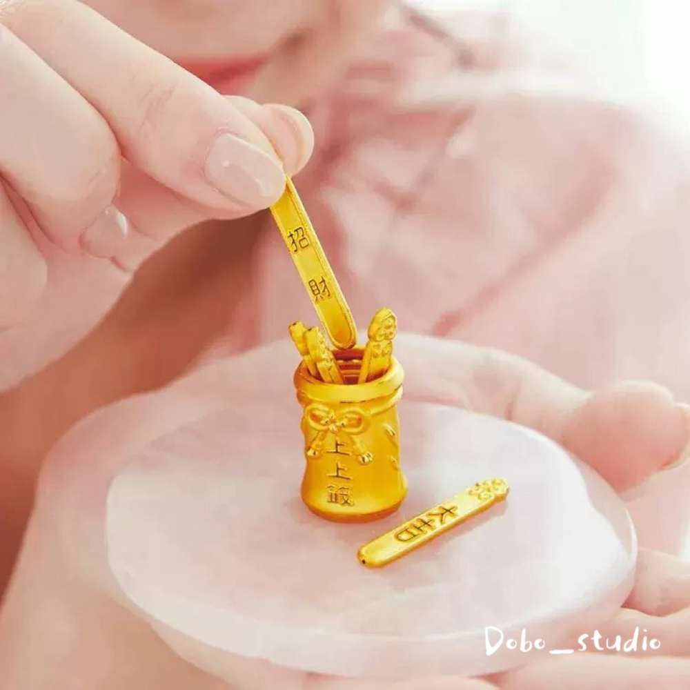 鳥我一下好嗎🍀祈願抽籤桶 轉運抽籤筒 祈願籤筒 聚財籤筒 合金籤筒 提升偏財運 金屬質感籤筒 中式擺件 健康平安求籤筒-細節圖2