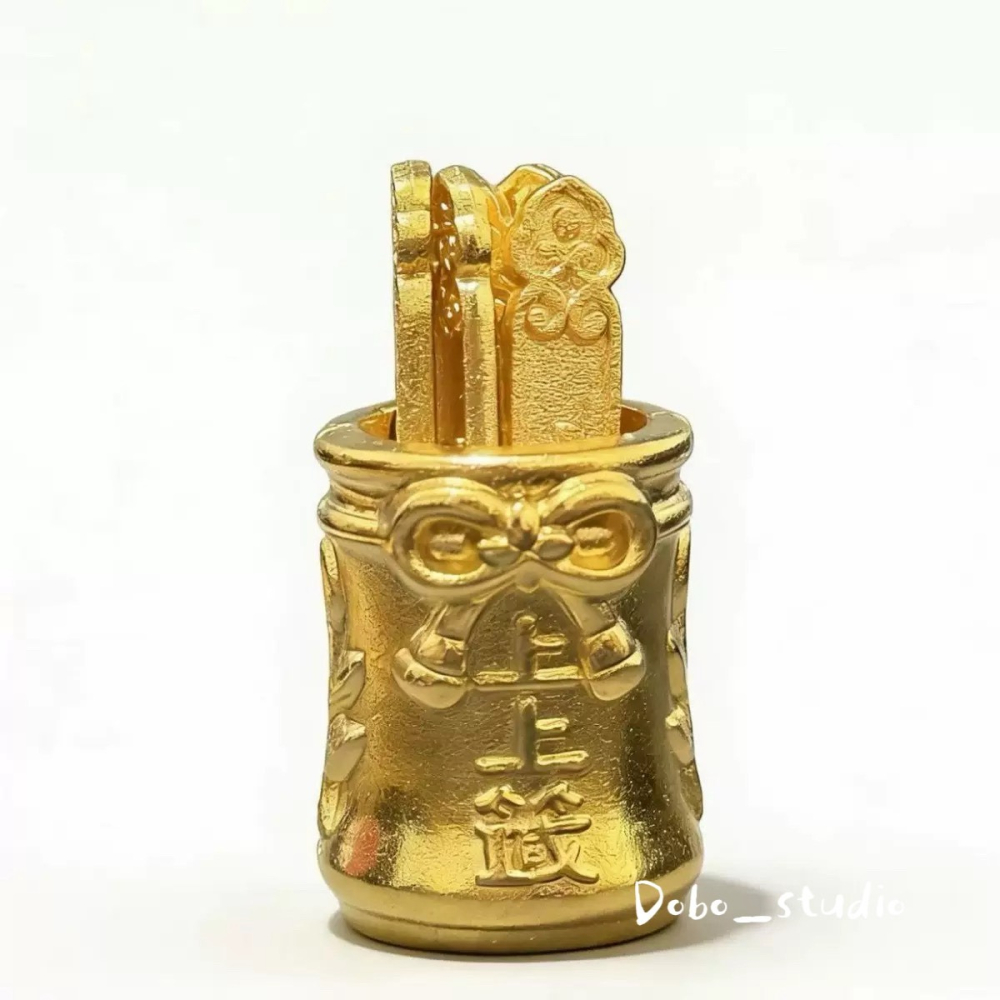 鳥我一下好嗎🍀祈願抽籤桶 轉運抽籤筒 祈願籤筒 聚財籤筒 合金籤筒 提升偏財運 金屬質感籤筒 中式擺件 健康平安求籤筒-細節圖3