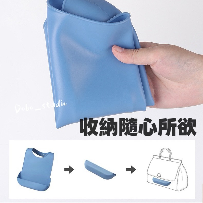 鳥我一下好嗎🍀成人矽膠圍兜 防水圍兜 U型圍兜 大人圍兜 超大版型防水圍兜 外出用餐圍兜 吃飯防髒圍兜 無障礙用餐衣-細節圖5