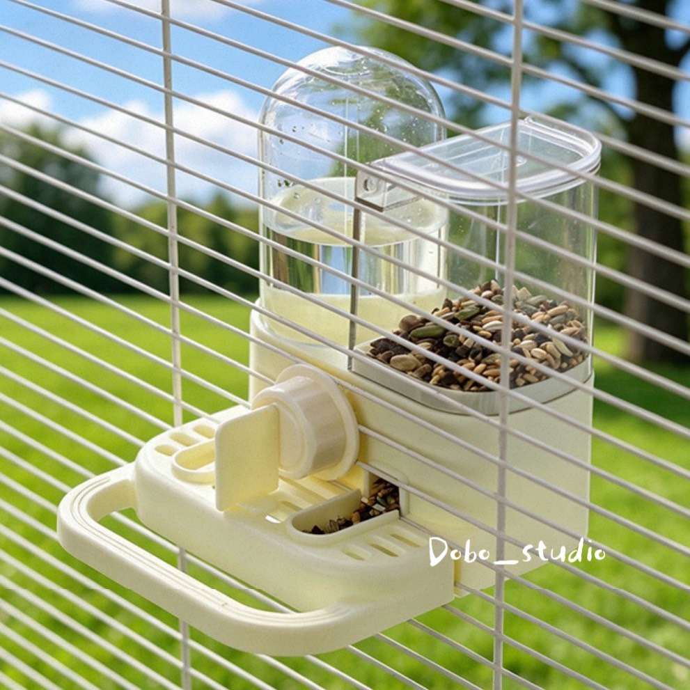 鳥我一下好嗎🍀鸚鵡兩用飼料器 鸚鵡兩用飼料器 乾溼分離 兩用餵食餵水器 夏季必備 鳥籠裝飾 鸚鵡餵水器 餵食盆 虎皮鸚-細節圖4