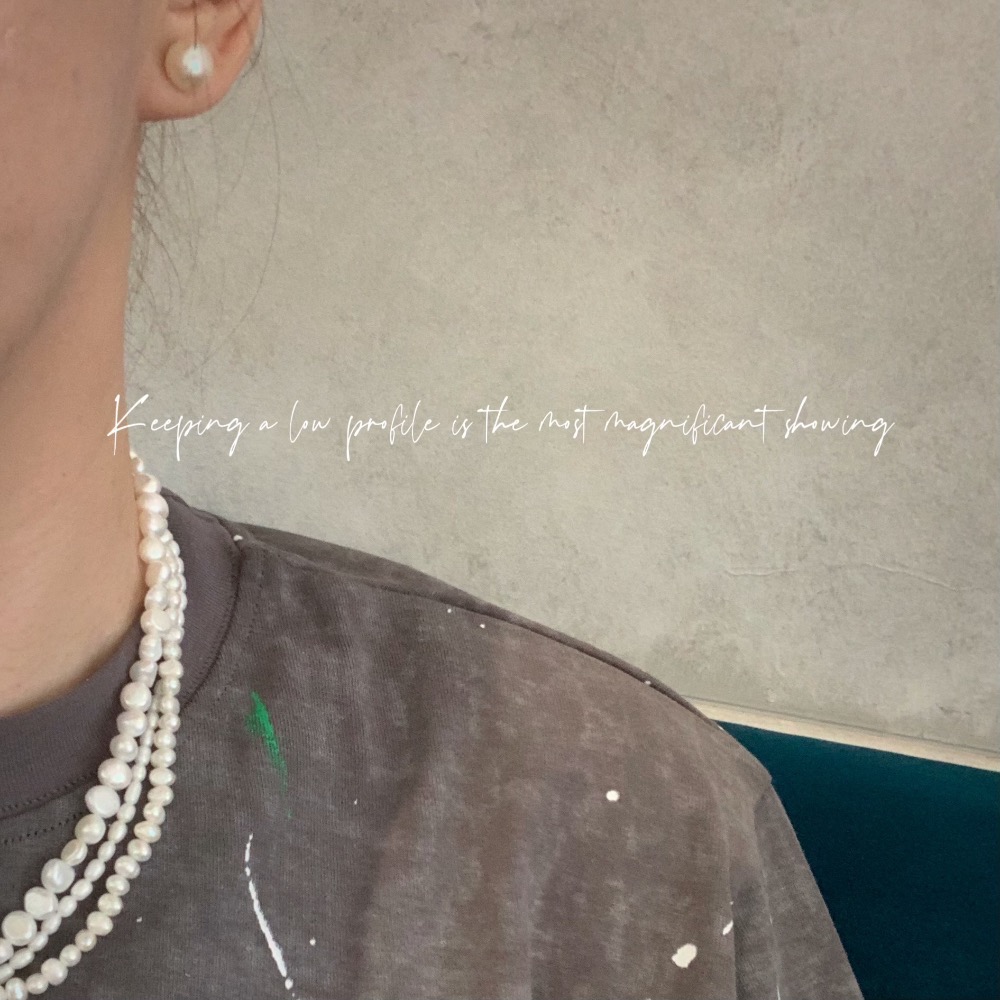 OT扣雙面光多層疊戴小米珠項鍊-細節圖2