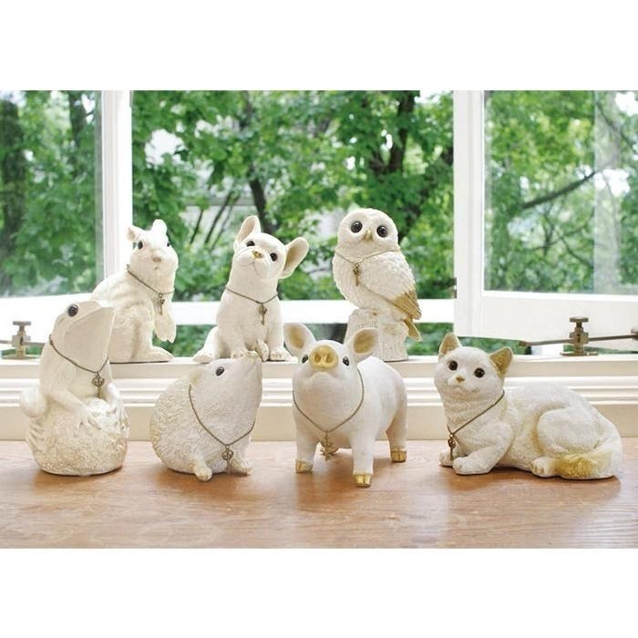 現貨 【守夜鴞商行】日本 Kishima 貓頭鷹存錢筒 小豬、貓咪、兔子、刺蝟 撲滿 擺飾 家居擺飾-細節圖2