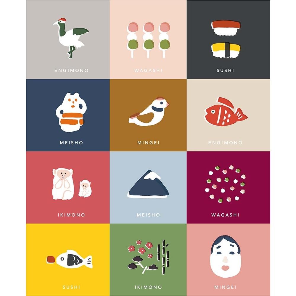 現貨【守夜鴞商行】 日本文具 MATOKA Goyururi紙膠帶 日本元素 小圖案 紙膠帶 EL COMMUN小物-細節圖5