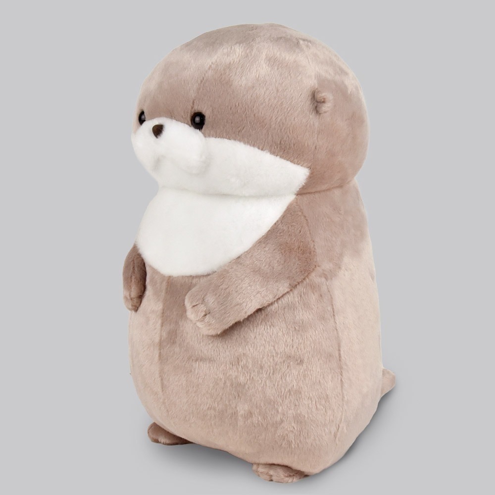 現貨【守夜鴞商行】日本正版 AMUFUN 超大抱枕娃娃 水獺 絨毛 娃娃 BIG 水族館 人氣動物  擺飾 水獺家族-細節圖2