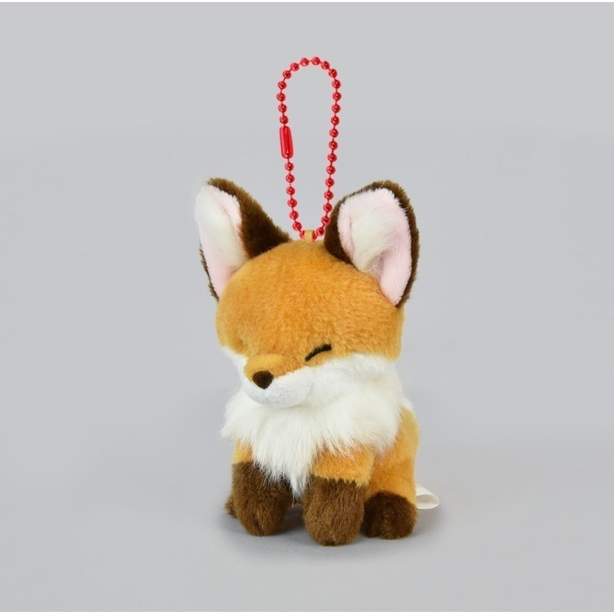 現貨【守夜鴞商行】日本正版 AMUFUN 橙色 黃色 狐狸 蓬鬆 絨毛 鑰匙圈 赤色 玩偶 吊飾 娃娃 amuse-細節圖2