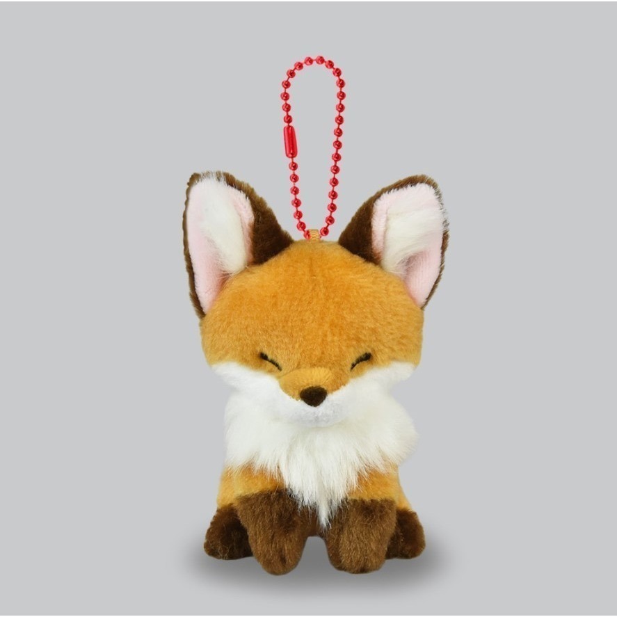 現貨【守夜鴞商行】日本正版 AMUFUN 橙色 黃色 狐狸 蓬鬆 絨毛 鑰匙圈 赤色 玩偶 吊飾 娃娃 amuse-規格圖7