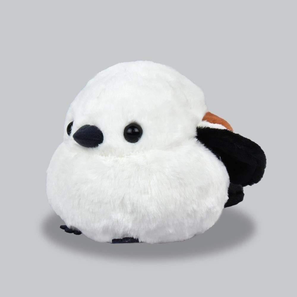 現貨【守夜鴞商行】日本 正版 AMUFUN 飽滿的長尾山雀 娃娃 布偶 可愛 可愛娃娃 禮物 中型 絨毛 療育 好摸-細節圖4