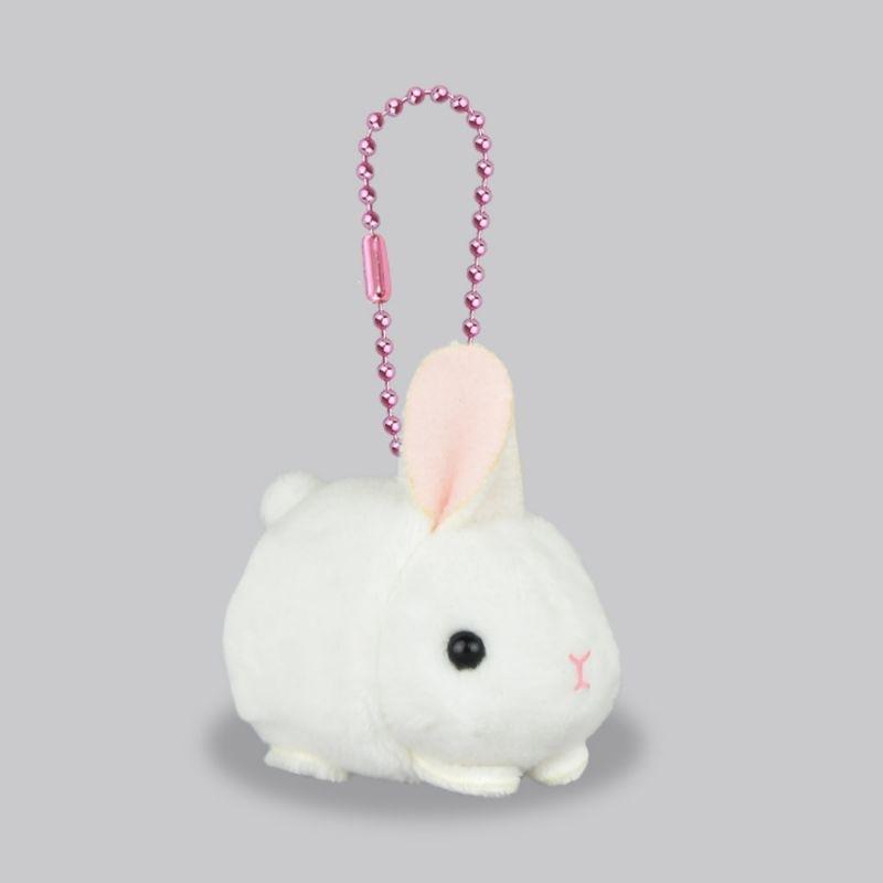 現貨【守夜鴞商行】日本正版 AMUFUN DX 白色 小白兔 兔子 兔兔 鑰匙圈(球鏈) 玩偶 吊飾 娃娃  Amuse-細節圖4