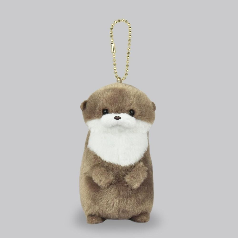 現貨【守夜鴞】日本正版 AMUFUN 水獺家族 拿魚水獺 水獺 絨毛 鑰匙圈  吊飾 娃娃 水族館 人氣動物  LMC-細節圖7