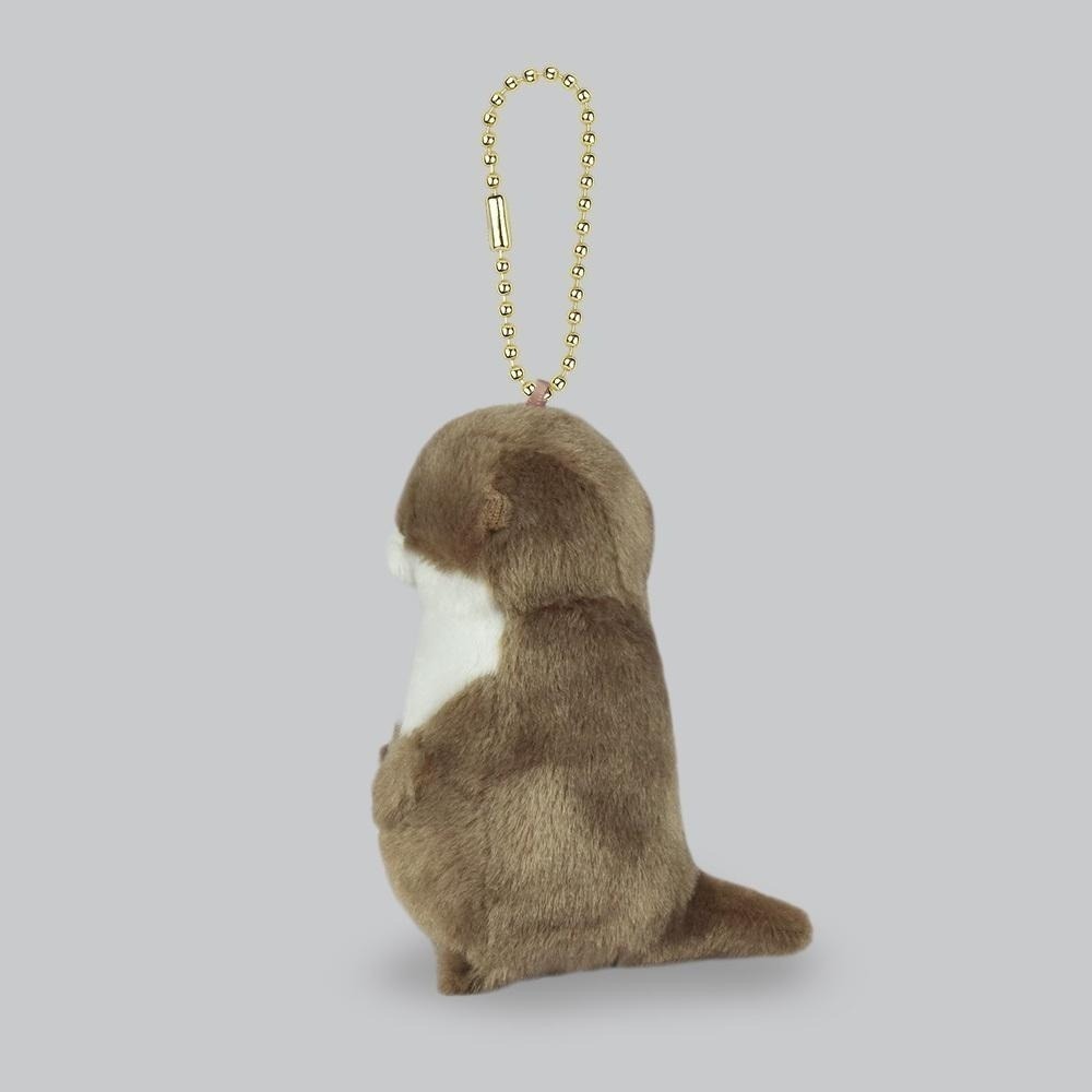 現貨【守夜鴞】日本正版 AMUFUN 水獺家族 拿魚水獺 水獺 絨毛 鑰匙圈  吊飾 娃娃 水族館 人氣動物  LMC-細節圖6