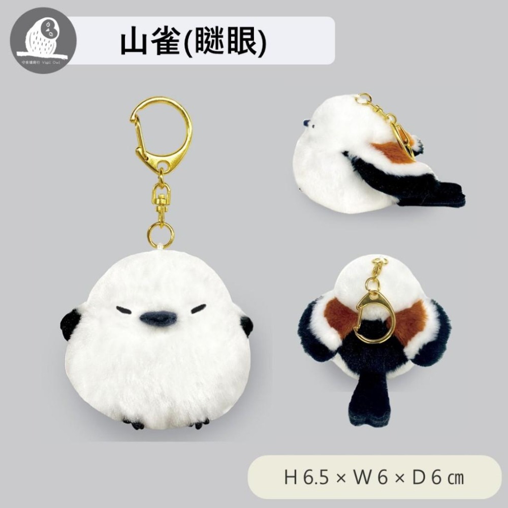 現貨【守夜鴞商行】日本正版 AMUFUN 長尾山雀 鑰匙圈 玩偶 吊飾 娃娃 小鳥 北海道 雪之妖精 送禮 amuse-細節圖3
