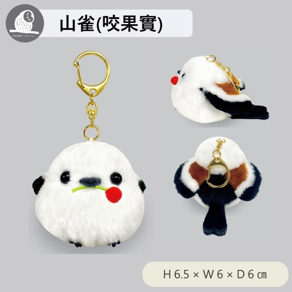 現貨【守夜鴞商行】日本正版 AMUFUN 長尾山雀 鑰匙圈 玩偶 吊飾 娃娃 小鳥 北海道 雪之妖精 送禮 amuse-細節圖4