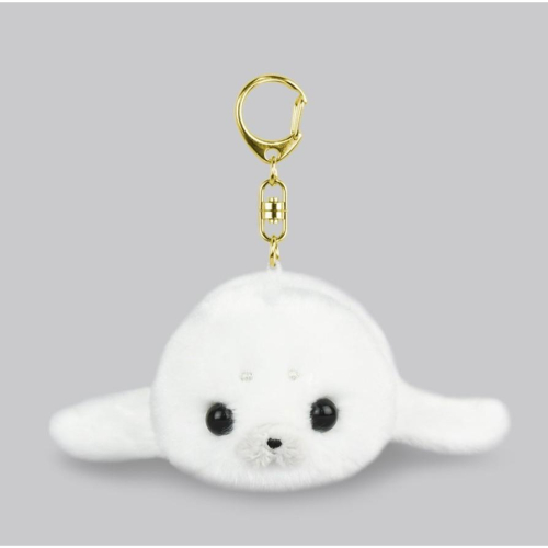 現貨【守夜鴞商行】日本正版 AMUFUN 小海豹寶寶 鑰匙圈 玩偶 吊飾 娃娃 水族館 人氣動物 amuse 海豹