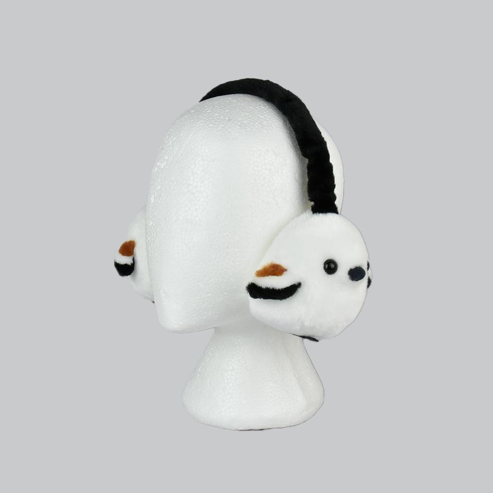 現貨【守夜鴞商行】日本正版 AMUFUN 長尾山雀 山羊絨 保暖耳罩 耳罩 裝飾-細節圖4