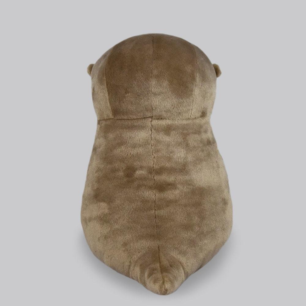 現貨【守夜鴞商行】日本正版 AMUFUN 棕色 超大抱枕娃娃 水獺 絨毛 娃娃 BIG 水族館 人氣動物 水獺家族-細節圖3