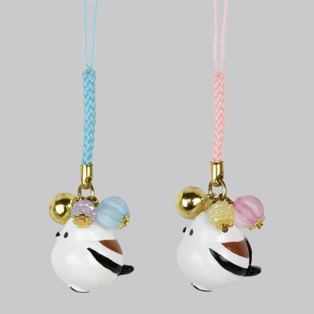 現貨【守夜鴞】日本正版 AMUFUN 長尾山雀 山雀 吊飾 根付 小鳥 北海道 人氣 鈴鐺 可愛 掛繩 掛飾 鳥-細節圖3