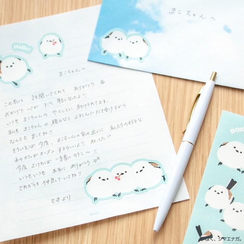 現貨【守夜鴞商行】日本 郵便局 長尾山雀 限量發售 束口袋 筆記本 便利貼 貼紙 文具 山雀文具 日本郵局限定-細節圖8