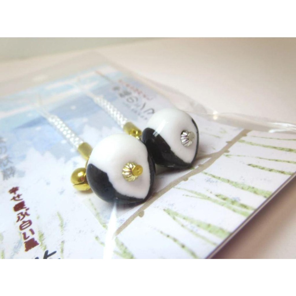 現貨【守夜鴞】日本 北海道 限定 長尾山雀 陶瓷 兩件套 掛飾 根付 吊飾 山雀吊飾 山雀 小禮物-細節圖3