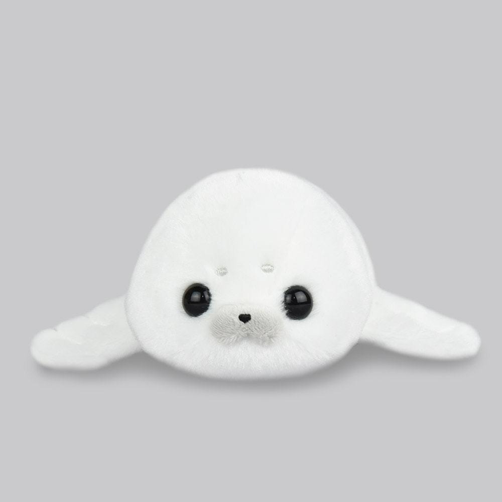 現貨【守夜鴞】日本 正版 AMUFUN 海洋生物 海豹 娃娃 布偶 可愛 可愛娃娃 禮物 中型 絨毛 療癒 好摸-細節圖2