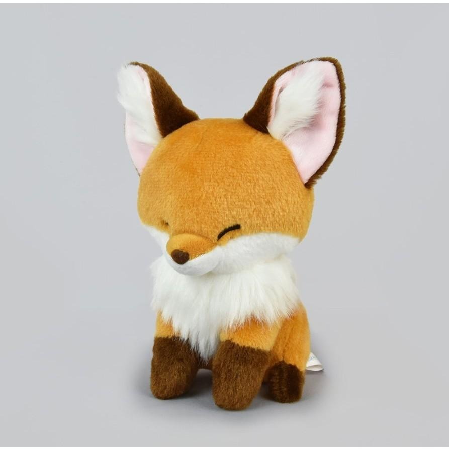 現貨【守夜鴞】日本 正版 AMUFUN 橙色 黃色 狐狸 絨毛 娃娃 amuse 可愛 中型 玩偶 赤色 赤狐-細節圖2