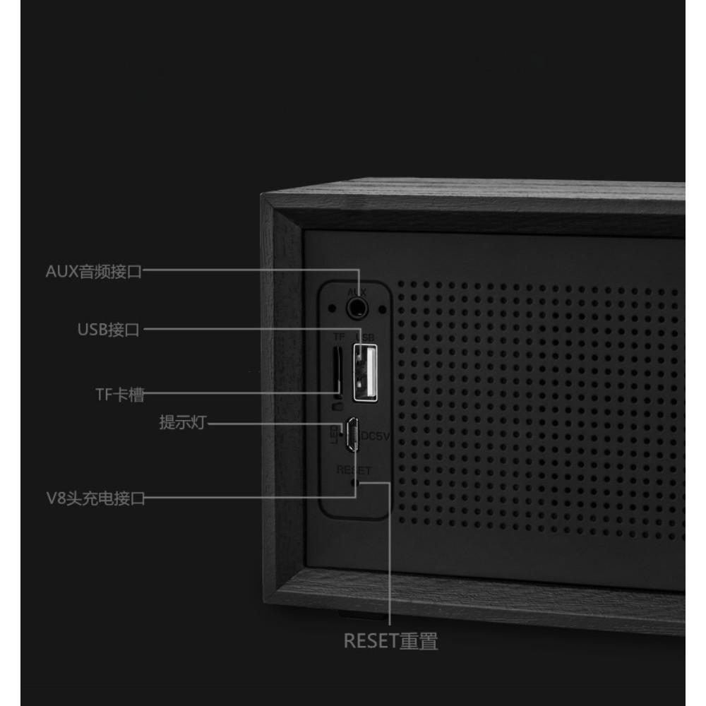 藍牙喇叭 OneDer V2木質藍牙音箱 重低音木質音箱 大電量/ 大功率四喇叭 /完美質感-細節圖6