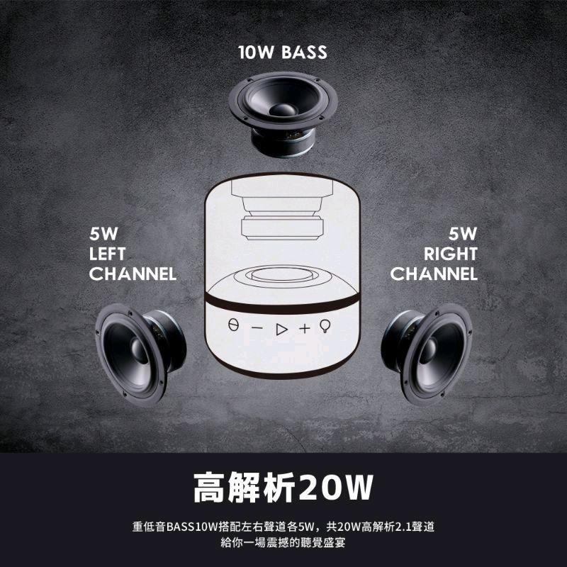 台灣現貨✔藍芽音箱 藍牙喇叭 串連藍芽喇叭 重低音喇叭 炫彩喇叭 重低音藍芽音箱-細節圖7