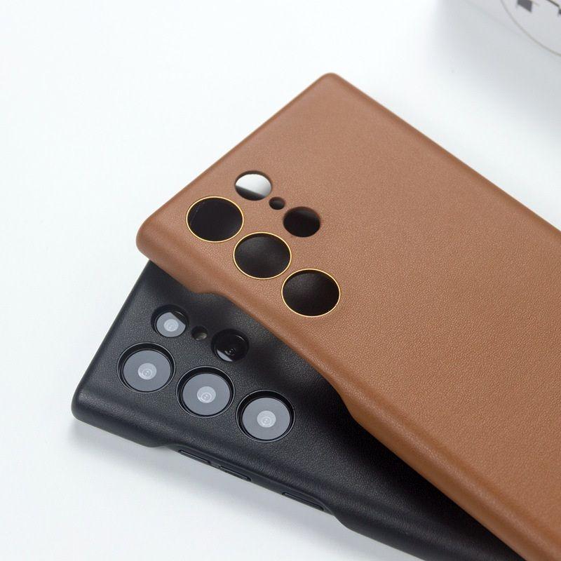 台灣現貨🔥S23Ultra S22Ultra皮革手機背蓋 S23手機殼 三星原廠背蓋 S22ultra手機殼-細節圖4