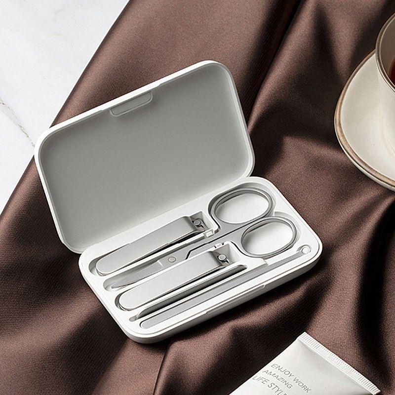 台灣現貨🔥小米指甲刀五件組 防飛濺指甲刀 平口指甲刀 斜口指甲刀 指甲剪 指甲刀 美容小剪刀 耳-細節圖8
