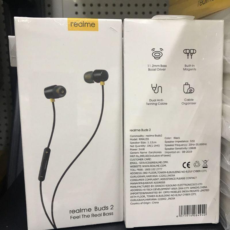 台灣現貨🔥有線耳機 Realme Buds 2 線控耳機 重低音耳機 3.5mm耳機入耳式 耳機磁吸式耳機-細節圖9