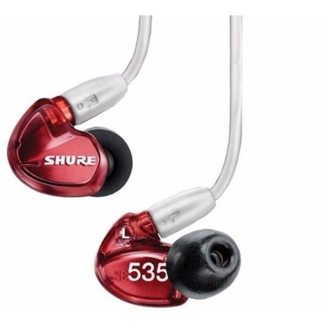 代購現貨🔥 Shure舒爾耳機 SE535紅色限定版 監聽耳機入耳式 動圈耳機 重低音耳機-細節圖3