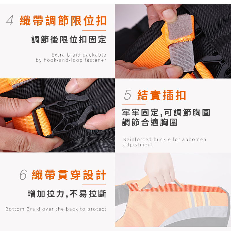 【毛孩夏季玩水出遊安全】狗狗游泳救生衣 高浮力 寵物救生衣 犬用救生衣 寵物泳衣 狗狗泳衣 狗背心 狗狗衣服-細節圖7