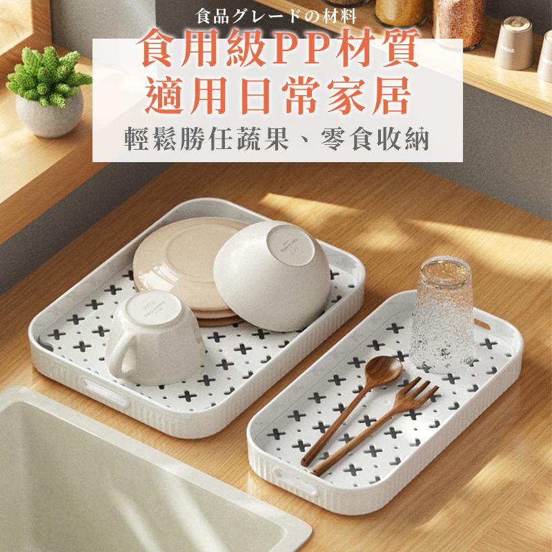 【台灣現貨】日式雙層瀝水盤 托盤 廚房托盤 餐盤 茶盤 水果盤 碗盤 瀝水盤 水杯茶盤 瀝水托盤 置物盤 杯子瀝水盤-細節圖3