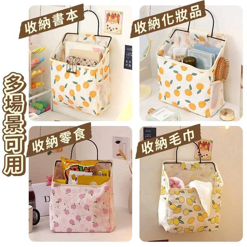【台灣出貨】布藝收納袋 收納掛袋 壁掛收納袋 浴室收納掛袋 門後收納掛袋 宿舍收納 棉麻收納掛袋 雜誌收納 儲物袋-細節圖3