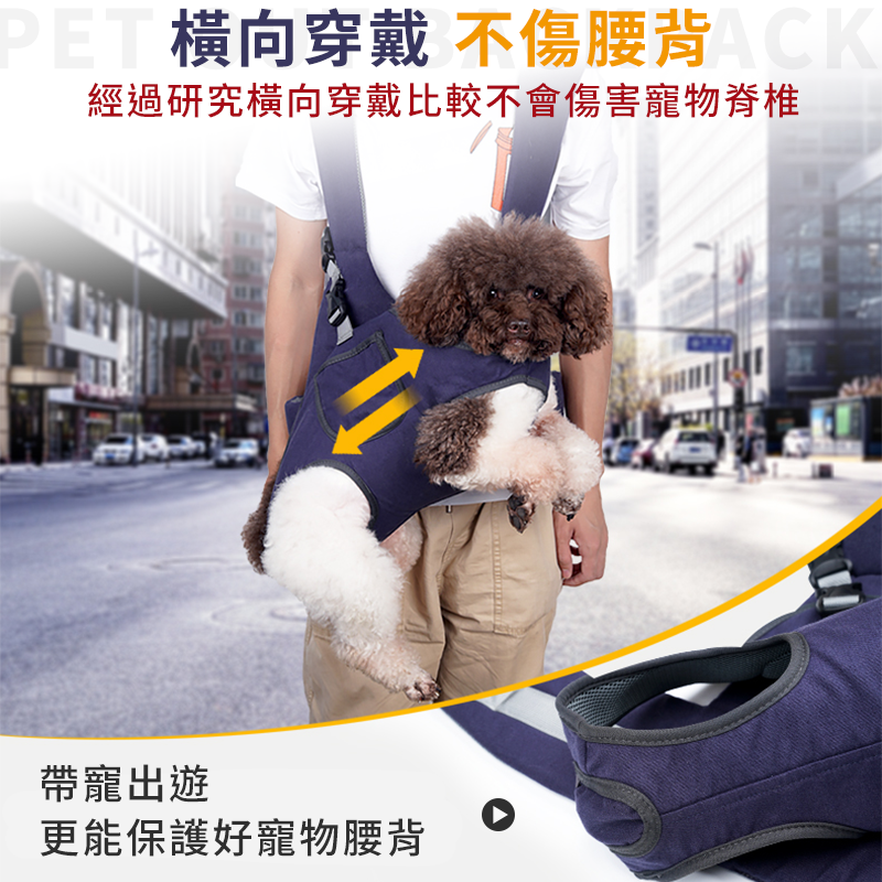 【不傷寵物脊椎】寵物胸前包 寵物外出包 斜背包 雙肩包 狗狗背包 貓咪背包 寵物斜背袋 外出袋-細節圖5