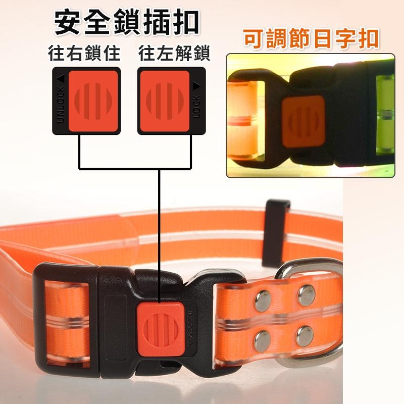 【夜間出行我最閃亮】寵物led發光項圈 狗狗發光項圈 寵物發光項圈 防水防咬夜間發光項圈 寵物項圈牽引繩 狗項圈牽繩-細節圖5