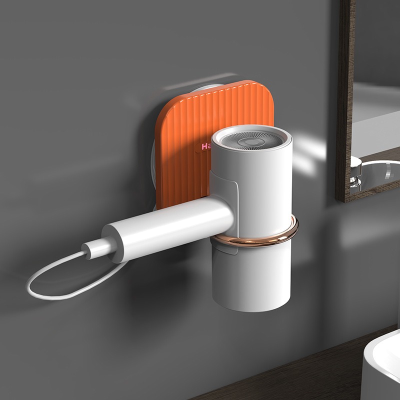 【台灣賣家出貨】吹風機架 可摺疊吹風機收納架 吹風機支架 免打孔 吹風機置物架 吹風機架子 壁掛吹風機架 浴室收納-規格圖9