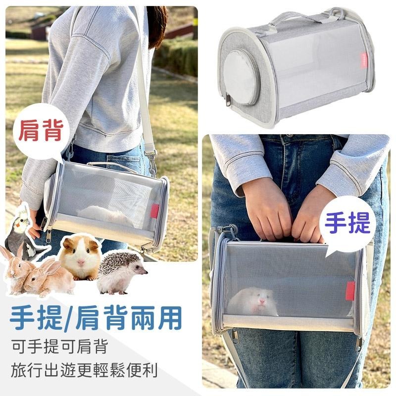 【小型寵物旅行包】倉鼠外出籠 小寵物外出包 蜜袋鼯外出包 倉鼠提籠 蘆丁雞 天竺鼠外出包 小寵物外出籠 兔子守宮外出籠-細節圖6