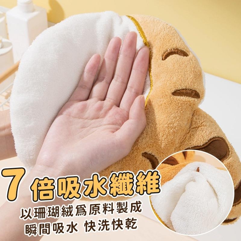 【呼嚕生活館】貓尾巴擦手巾 浴室擦手巾 貓咪珊瑚絨擦手巾 可掛式擦手巾 吸水毛巾 兒童擦手巾 小方巾 擦手-細節圖3