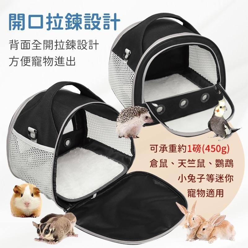 【台灣現貨】 蜜袋鼯外出包 龍貓倉鼠兔子刺蝟 寵物外出背包 鸚鵡天竺鼠外出包 小寵物外出籠 小型動物外出包 肩背包-細節圖5