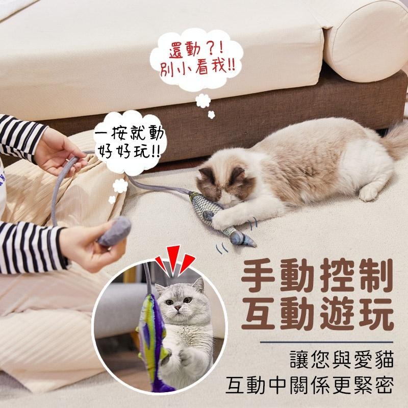氣動式逗貓玩具 互動逗貓棒 逗貓棒 薄荷魚玩具 貓咪玩具 寵物玩具  逗貓玩具-細節圖4