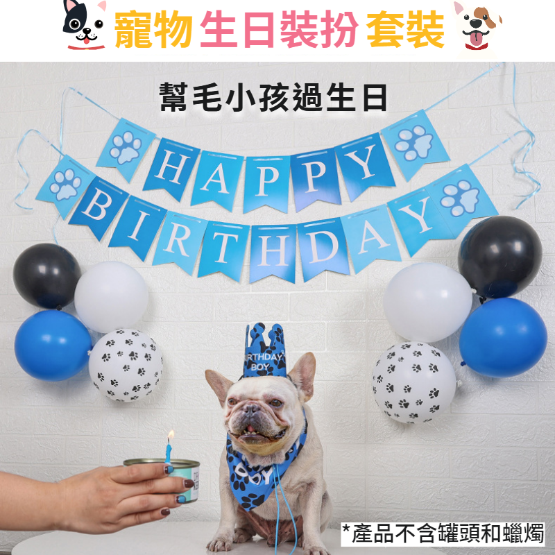 【寵物慶生派對】寵物生日 佈置 寵物生日套裝 生日佈置 寵物生日帽 生日領巾 生日佈置 貓狗生日領巾 寵物生日派對-細節圖2