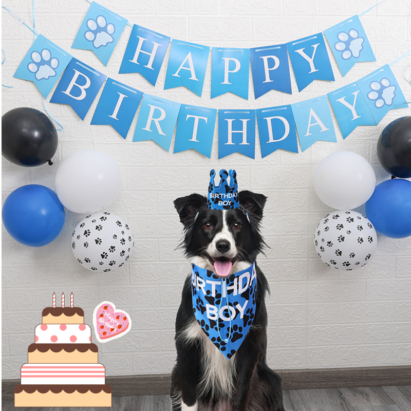 【寵物慶生派對】寵物生日 佈置 寵物生日套裝 生日佈置 寵物生日帽 生日領巾 生日佈置 貓狗生日領巾 寵物生日派對-細節圖10