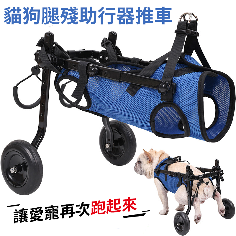 【台灣現貨】寵物輪椅 狗狗代步輪椅 寵物康復代步車 狗狗後腿輔助支架 老年狗受傷殘疾癱瘓輔助車 狗狗貓咪輪椅-細節圖4